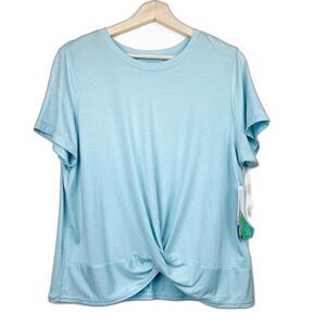 Zella Girls Supersoft Twist Top Size Large NWT
